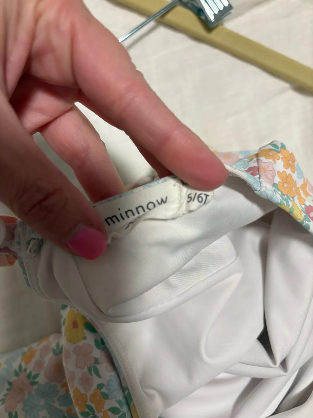 Minnow | Kids Floral Long-Sleeve Rash Guard Swimsuit - Pink Yellow Green